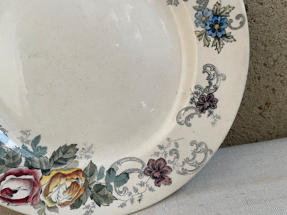 サムネイル： Choisy le Roi / ショワジールロワ  デザートプレート　N-957