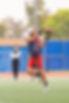 7v7 Football player catching football