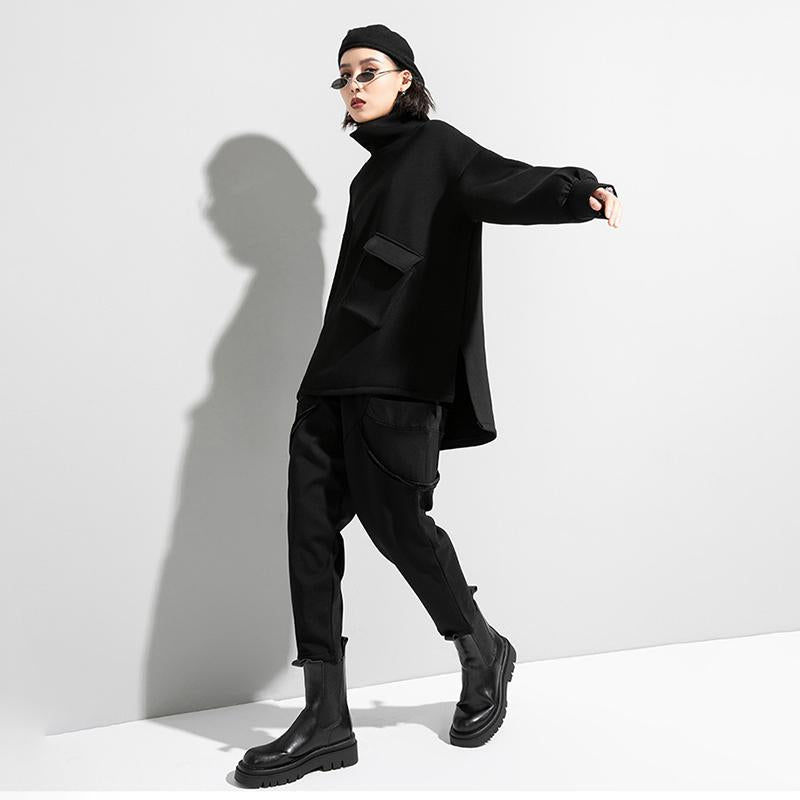Thumbnail: Tamaka Pocket Turtleneck Long Sleeve Shirt