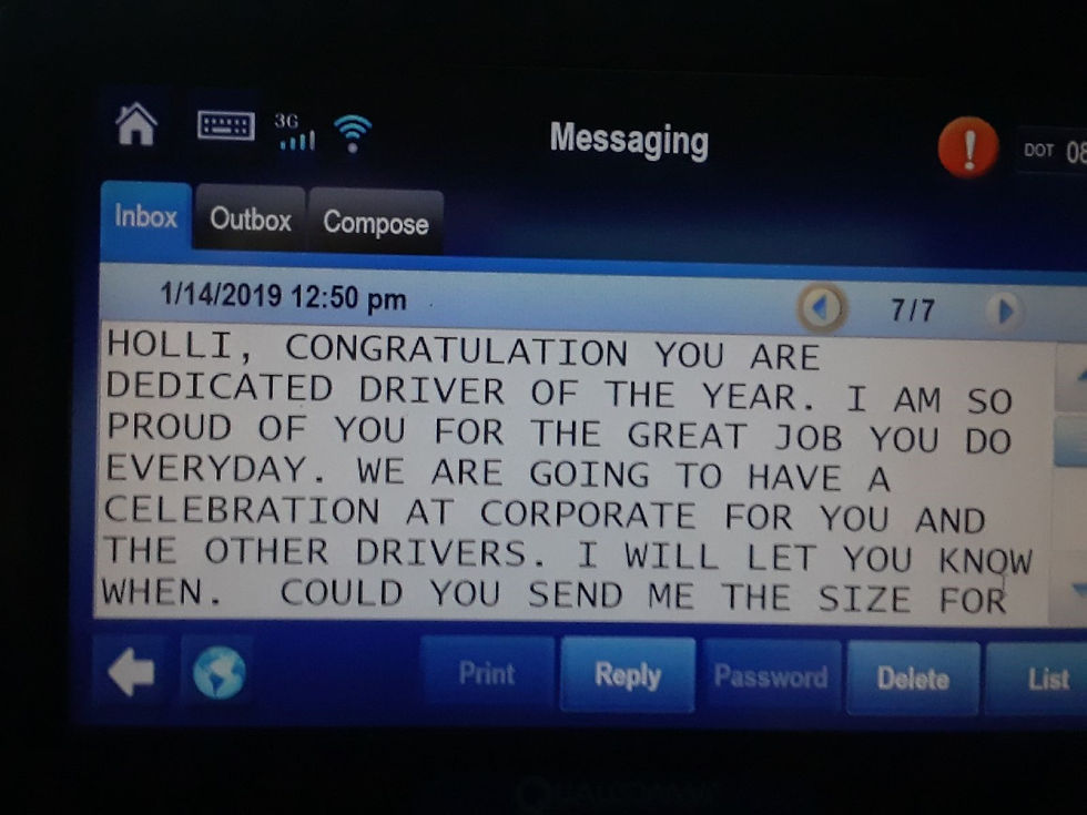 Driver of the Year Congratulations