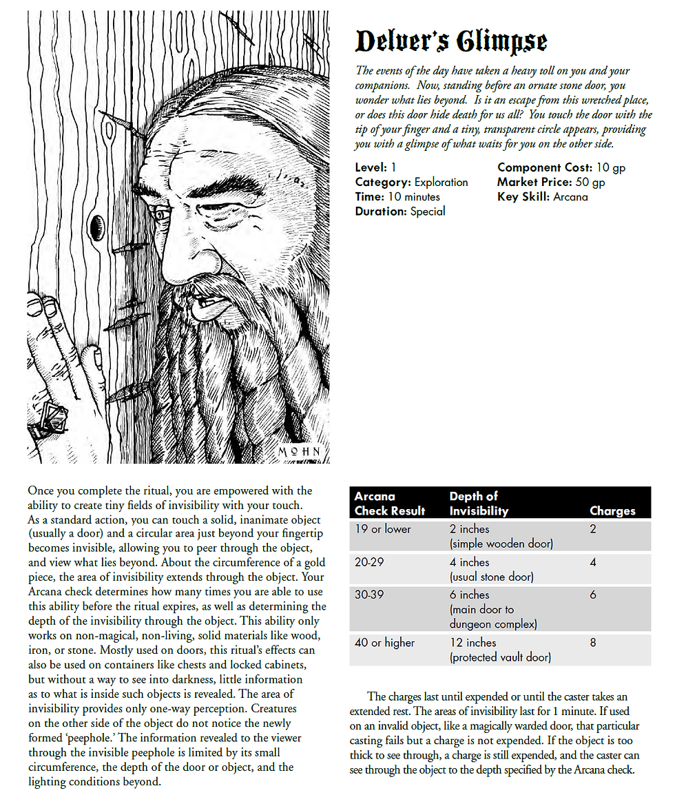 azagar's delver's glimpse