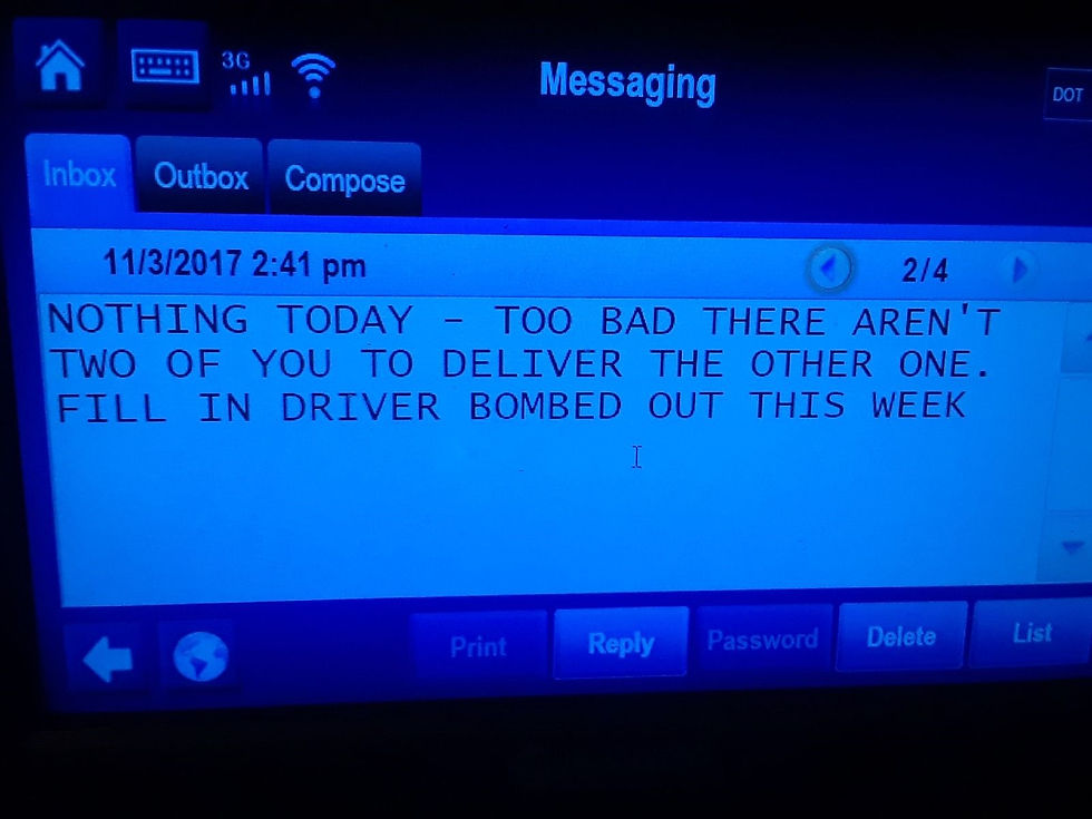 Driver of the Year Messages
