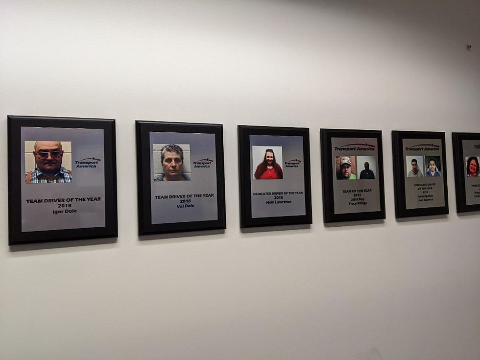 Driver of the Year Plaque