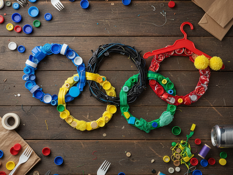DIY Recycled Olympic Rings Crafts
