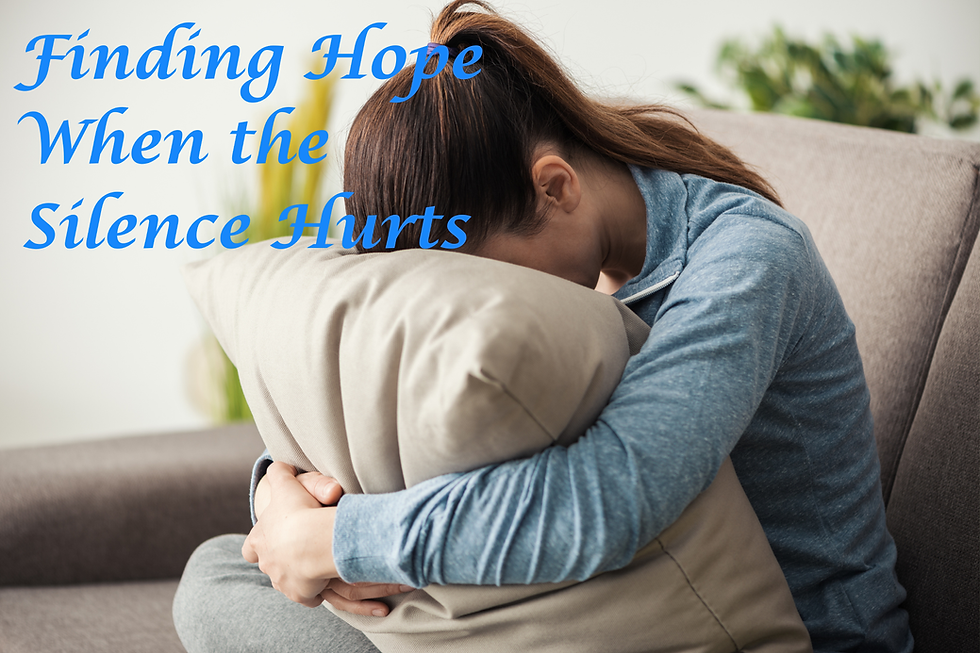 A woman in despair as she waits on God