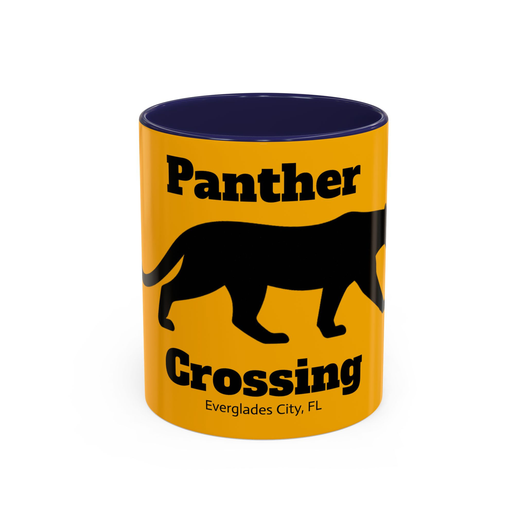 Panther Crossing Accent Coffee Mug – Everglades City, FL Souvenir (11/15oz)
