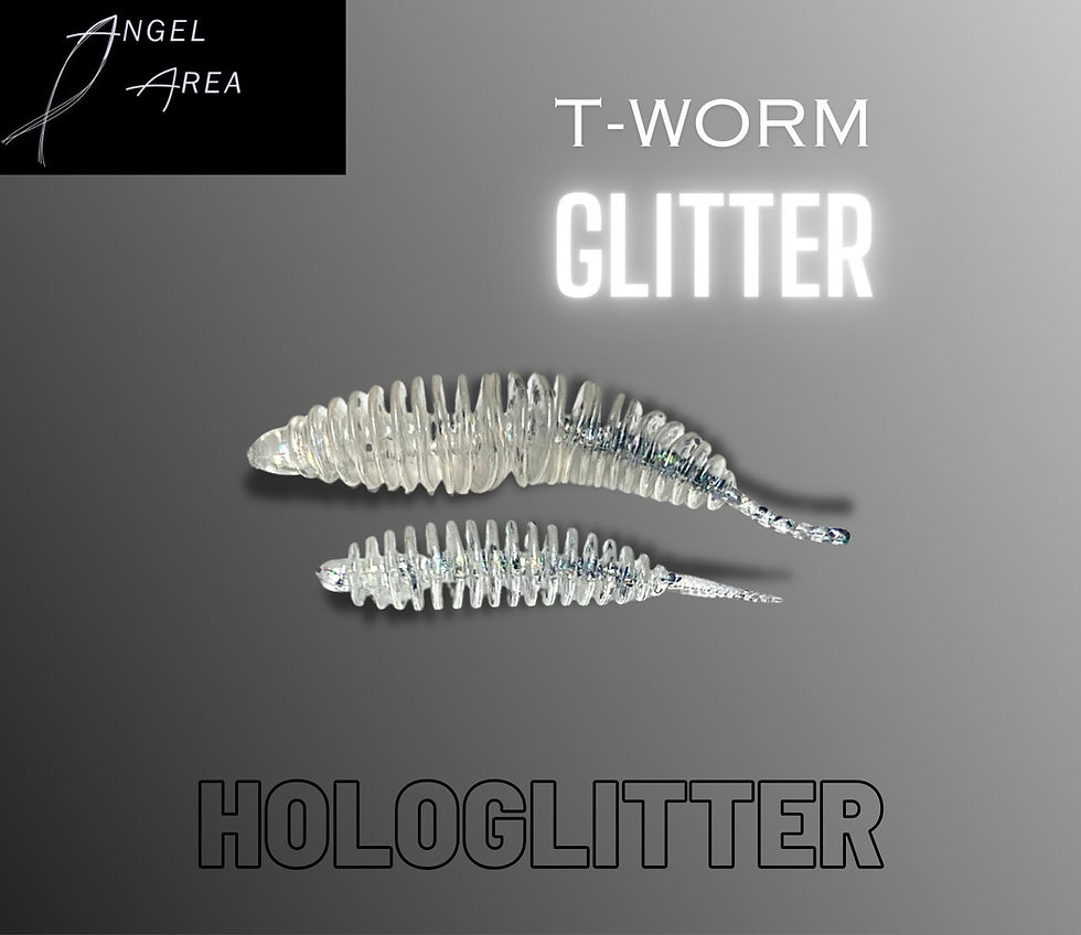 Thumbnail: SE Baits T-Worm Glitter: Ein hochattraktiver Köder mit Glittereffekt, der speziell entwickelt wurde, um die Aufmerksamkeit von Raubfischen zu erregen und den Fang zu maximieren.