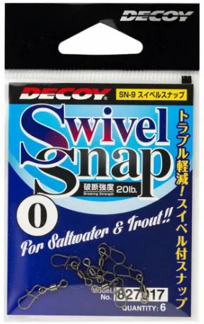 DECOY Swivel Snap SN-9 - Hochwertige Wirbel für eine zuverlässige Angelmontage