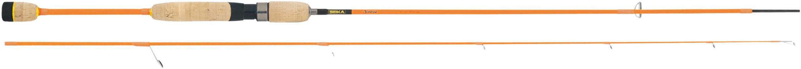 "Tubertini Seika Finesse Xtra Light – Extra leichte Angelrute für anspruchsvolles Finesse-Angeln. Hervorragende Sensibilität, präzise Wurfeigenschaften, und robustes Design für das Angeln auf kleine Fischarten."