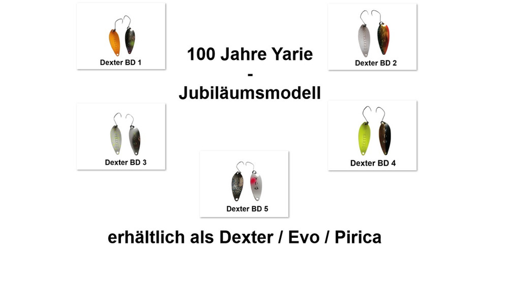 Yarie BD Limited Serie Spoons – Exklusive Sonderedition zum 100. Jubiläum von Yarie Japan, mit einzigartigem japanischem Schriftzug und hochwertigem Design. Perfekt für Forellenangler und Sammler