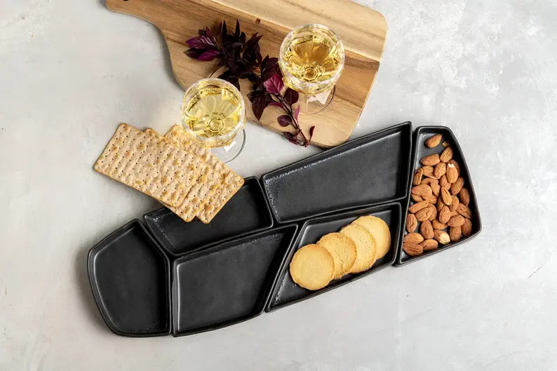 Thumbnail: Modern Ceramic Seder Plate