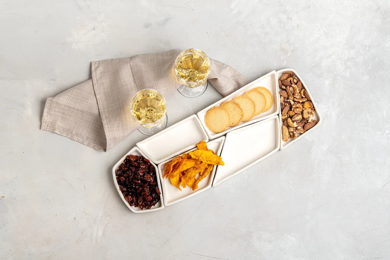 Modern Ceramic Seder Plate