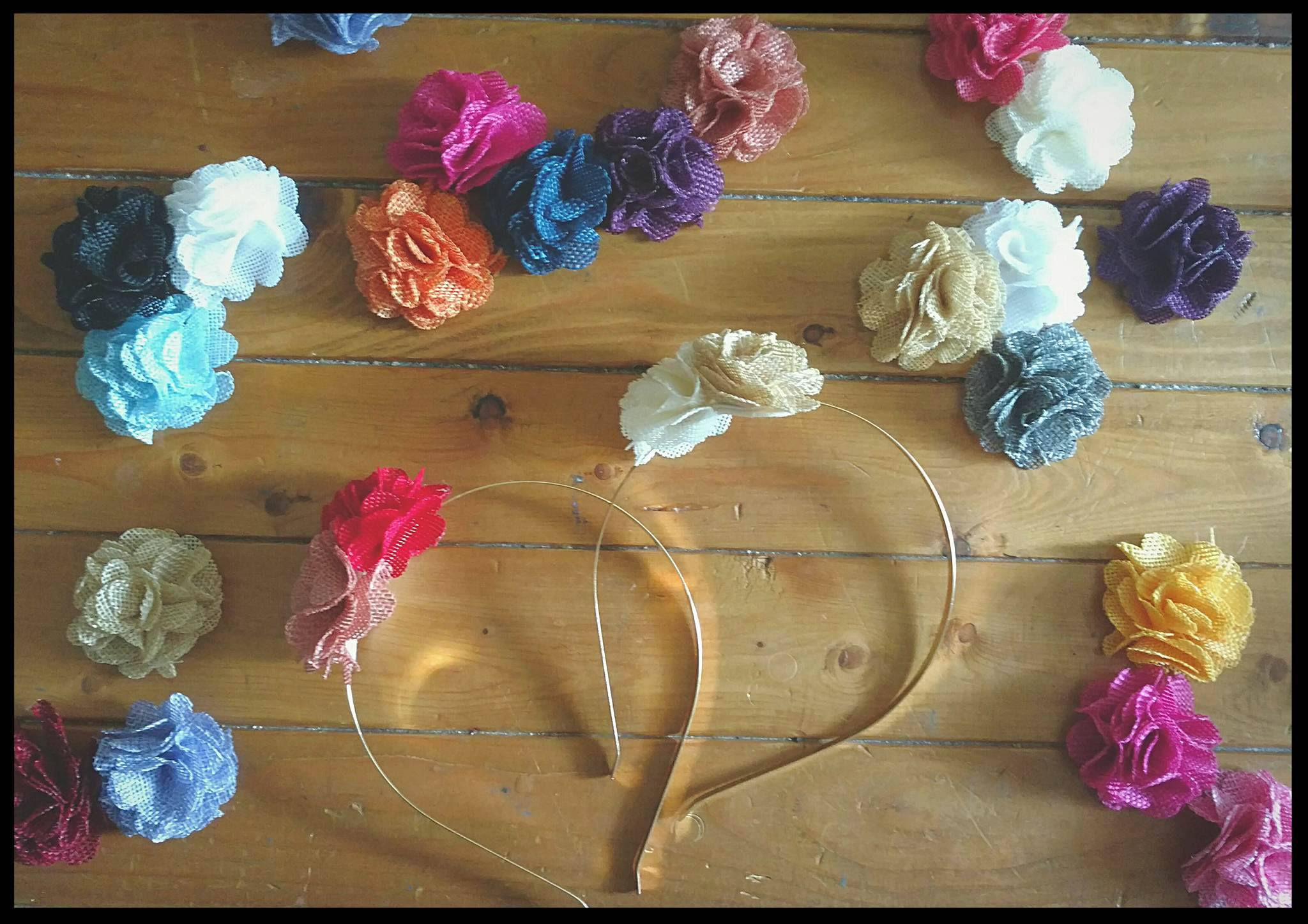 Burlap Blooms Headbands