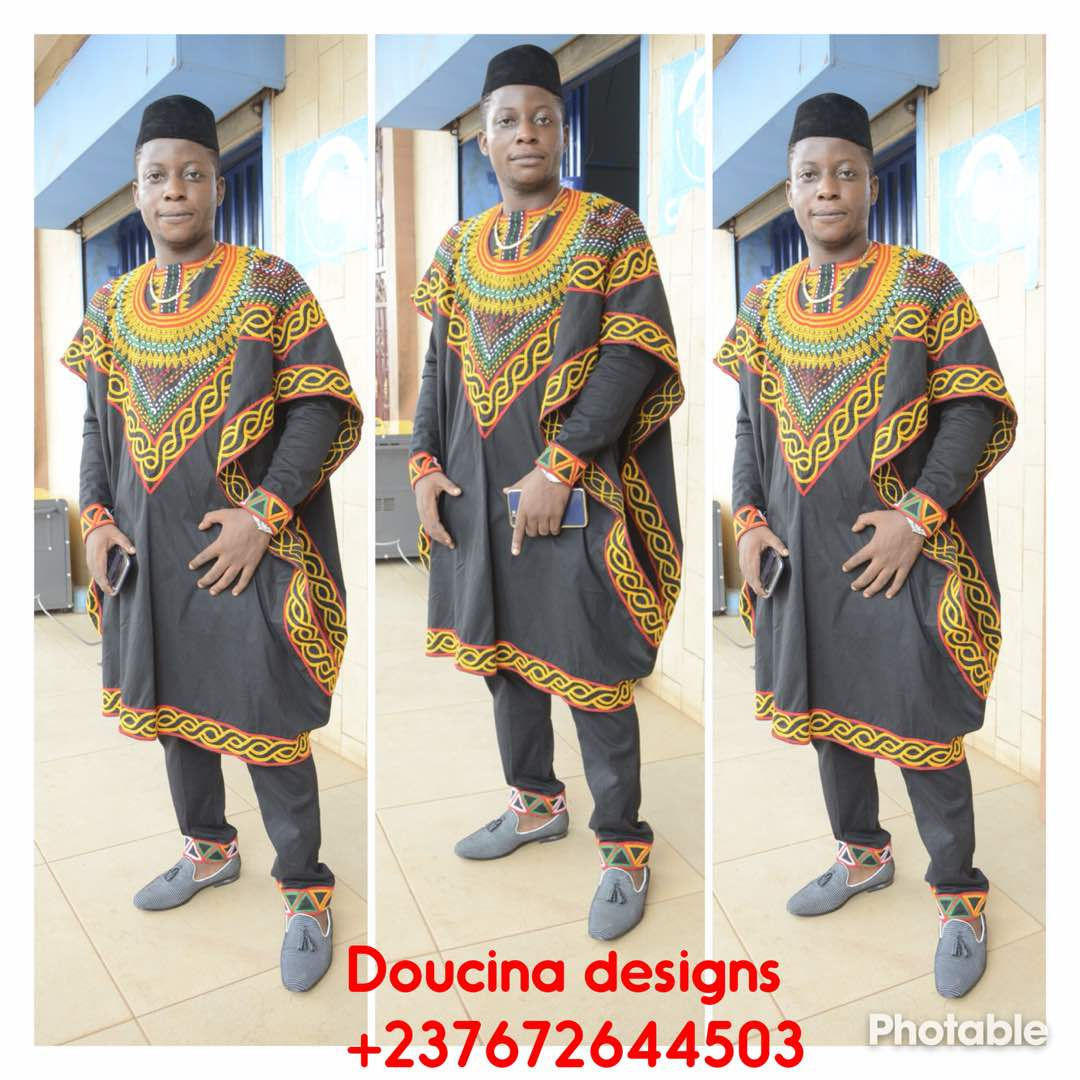 Set gandoura with black cap