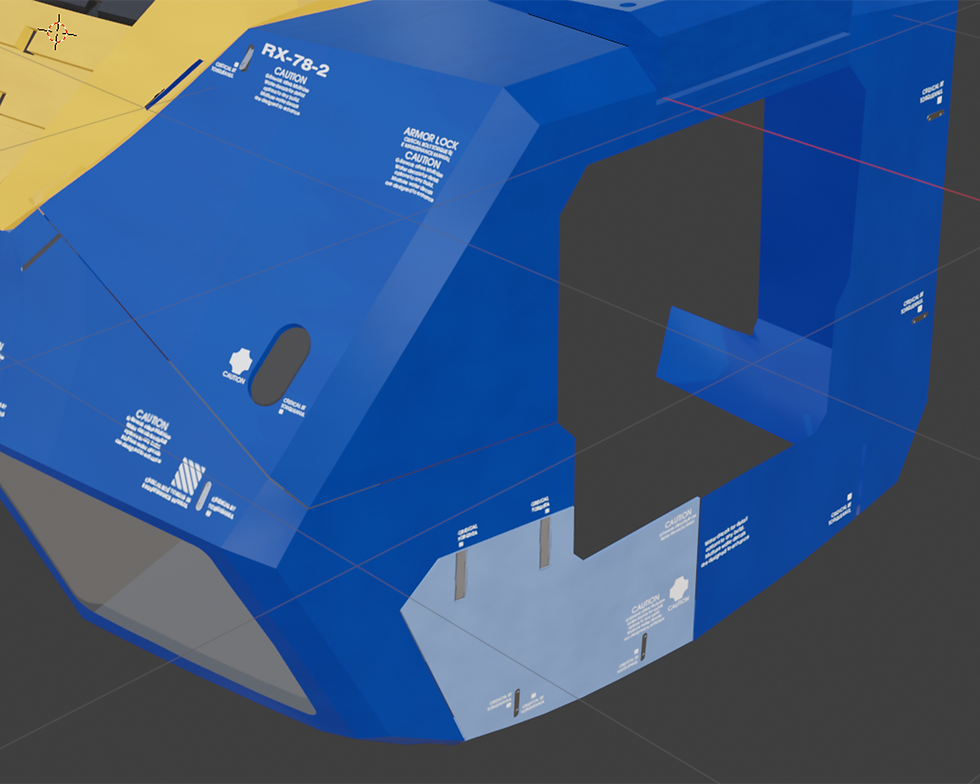 3DCGでガンダムを制作中の画像