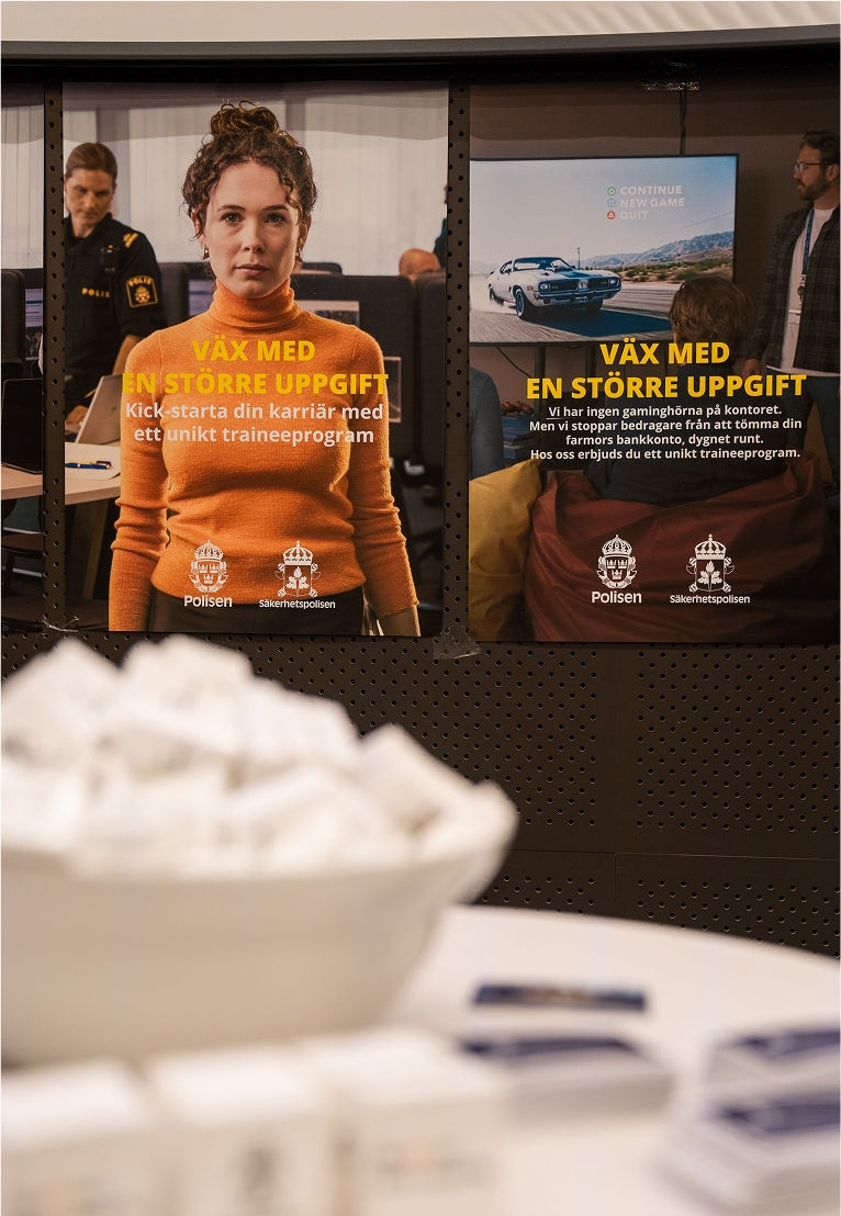 Polisens monter på TraineeDagen 2024
