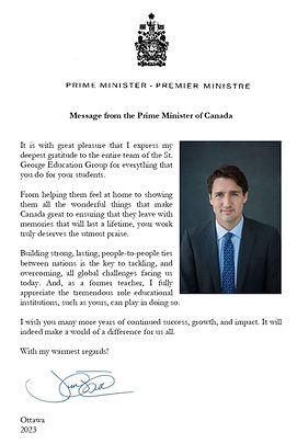 Thank you letter PM