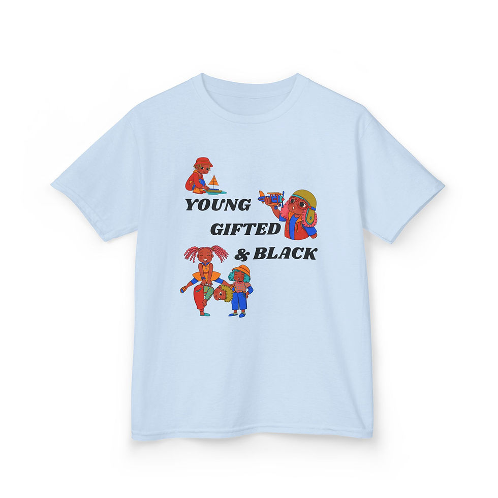 Thumbnail: 'Young Gifted and Black' Kids Unisex 100% Cotton T-Shirt  