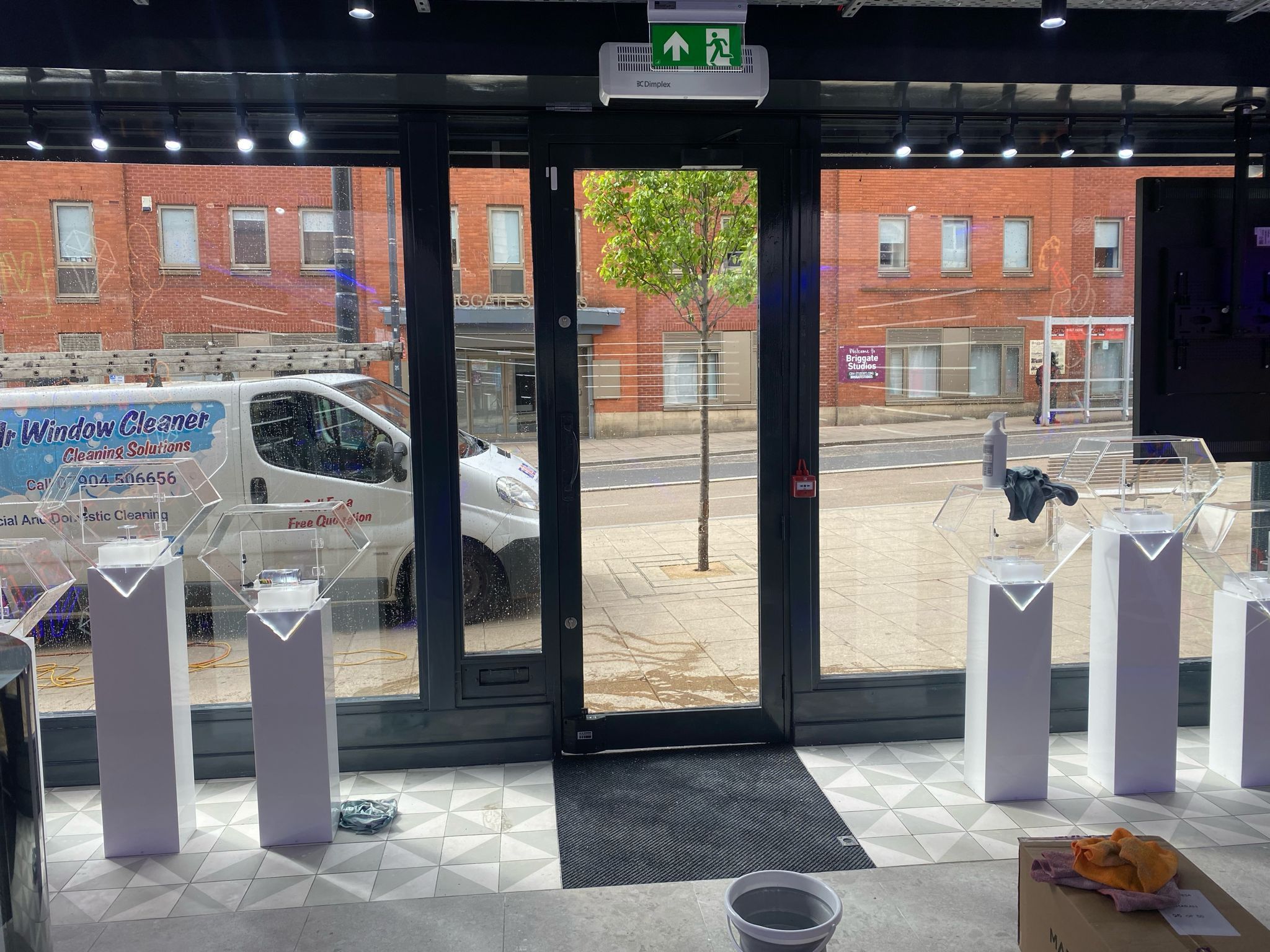Shop windows clean following a commercial clean by My Window Cleaner