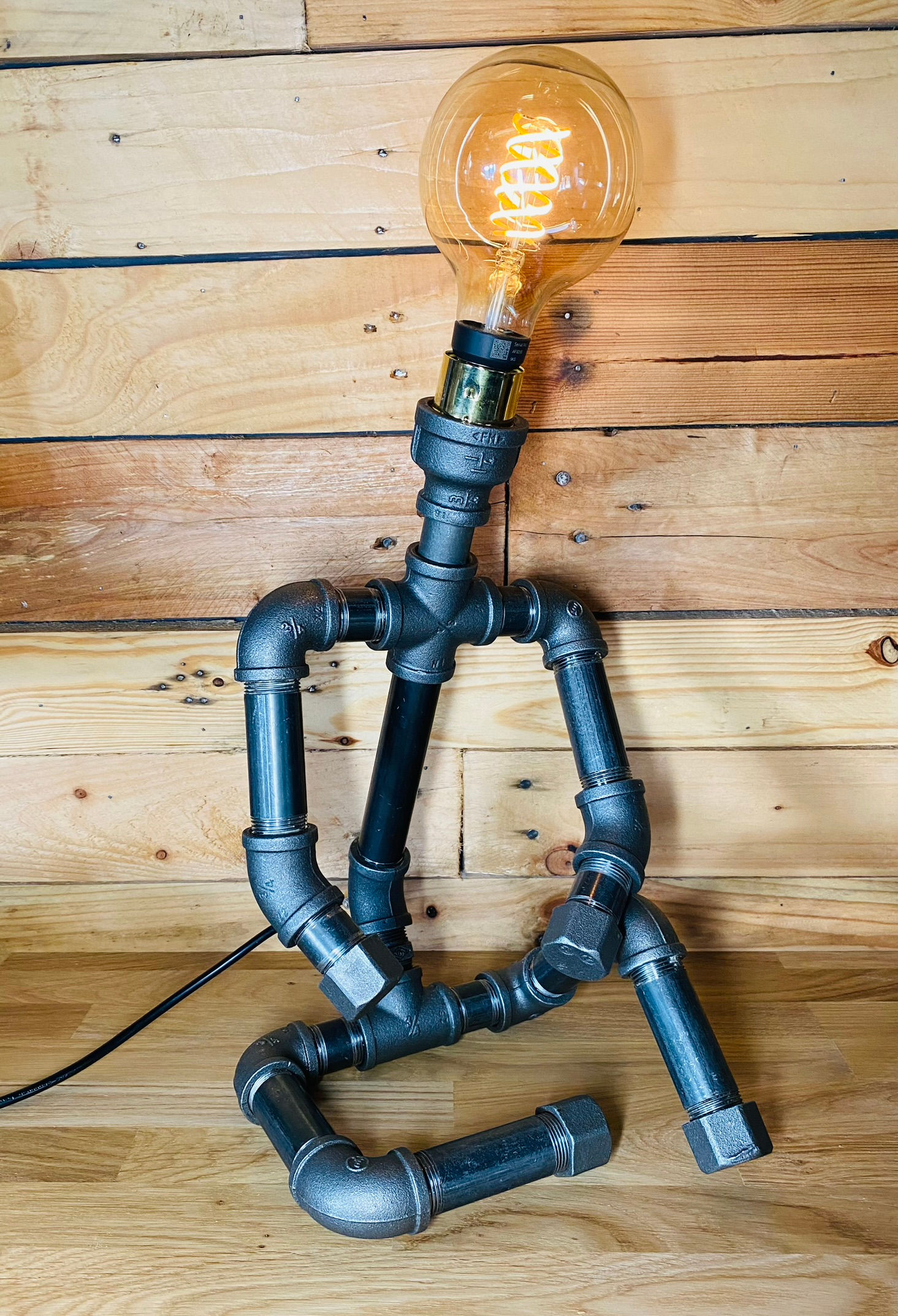 Sitting Man Industrial Lamp