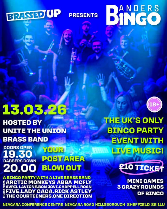 Unite the Union to Host Banders Bingo