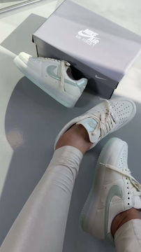 Thumbnail: Tênis AF1 branco/azul luxo 