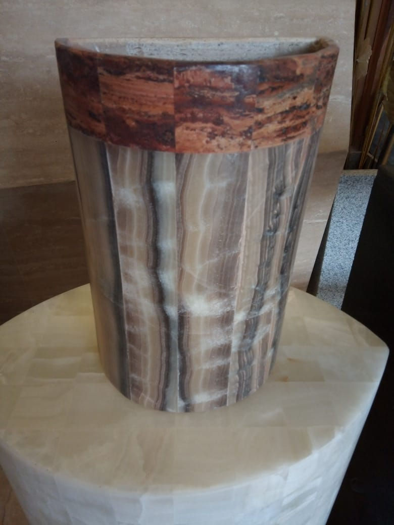 Miniatura: Lámpara de Pared Arbotante Media Caña (20x30 cm)