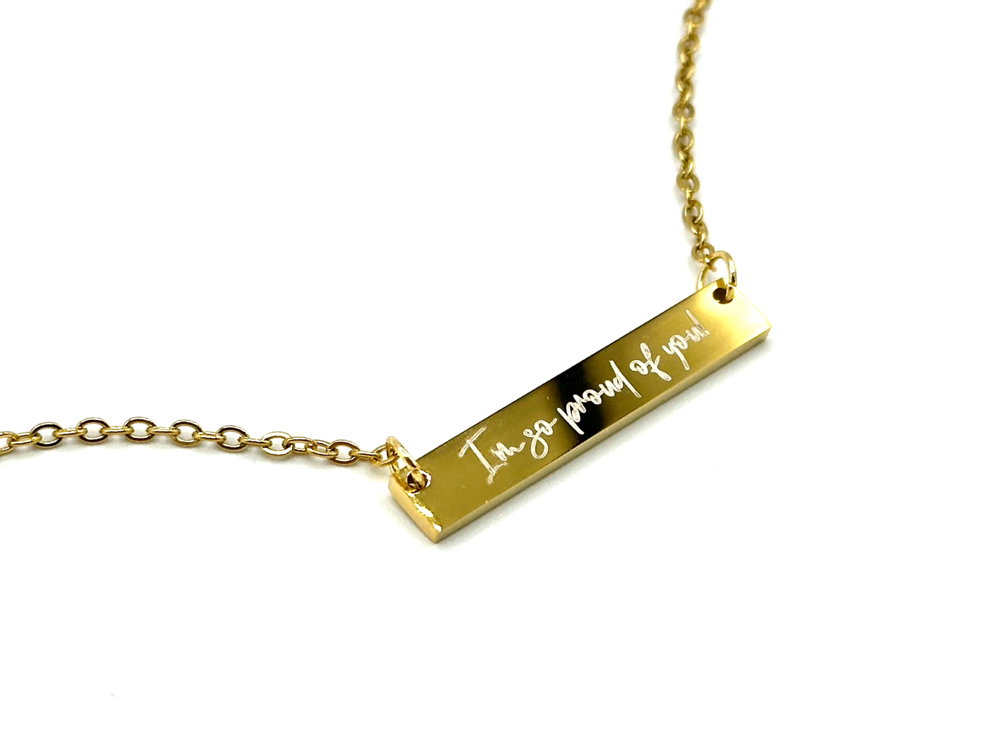 Gold, Rose Gold, Silver Bar Necklace
