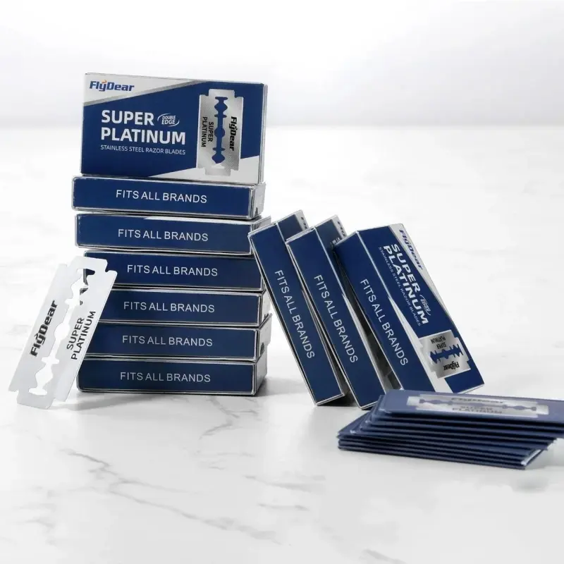 Miniatura: 10-100Pcs Stainless Steel Material Durable Barber Shaving Blade Double Edge