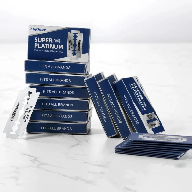 Thumbnail: 10-100Pcs Stainless Steel Material Durable Barber Shaving Blade Double Edge