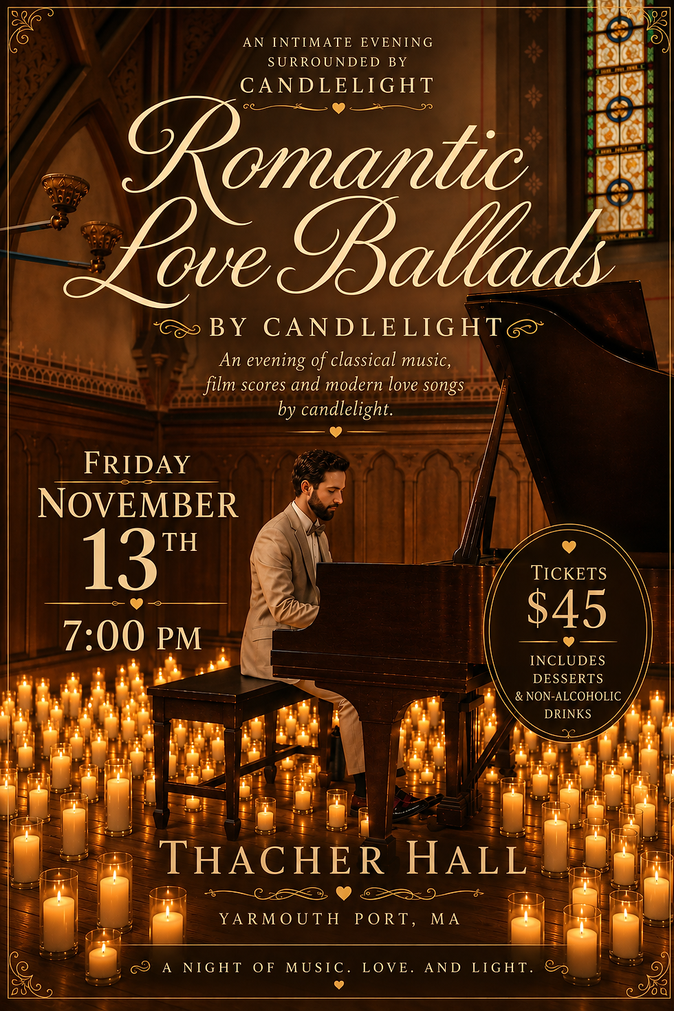 An Evening of Piano Music by Candlelight
