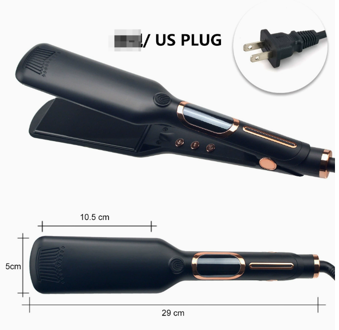 Thumbnail: LCD Display Infrared Hair Straightener with Wide Plate