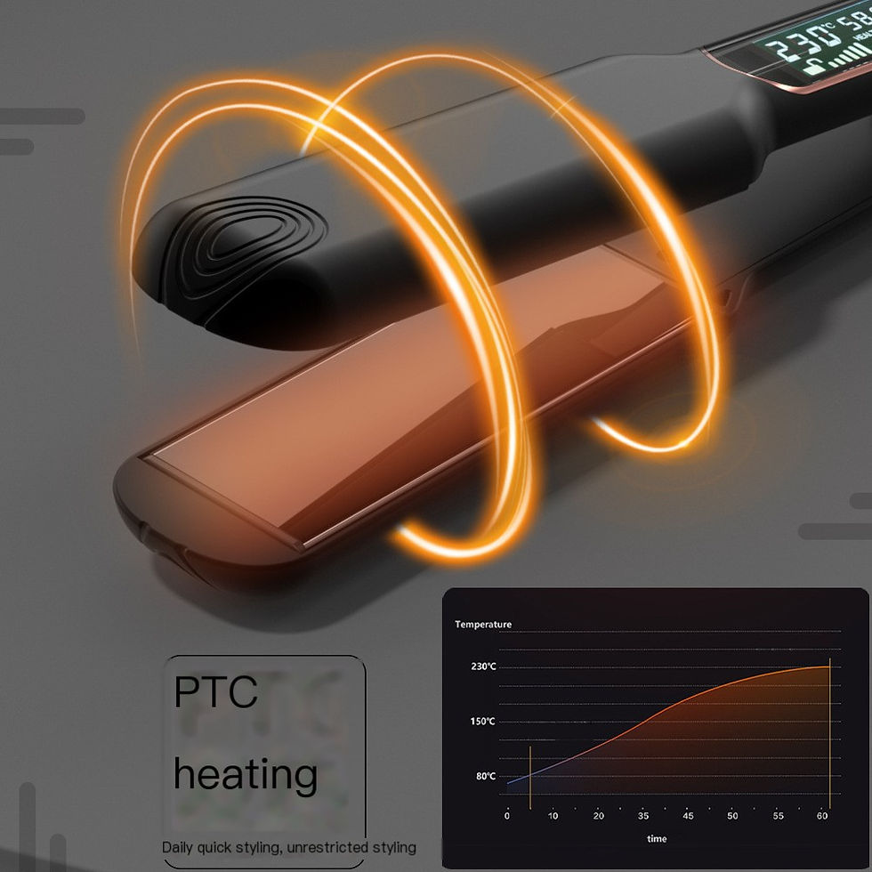Thumbnail: LCD Display Infrared Hair Straightener with Wide Plate