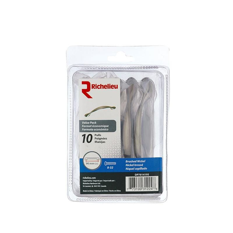 Pack of 10 Traditional Metal Pulls 4.97 IN (126.21 MM)