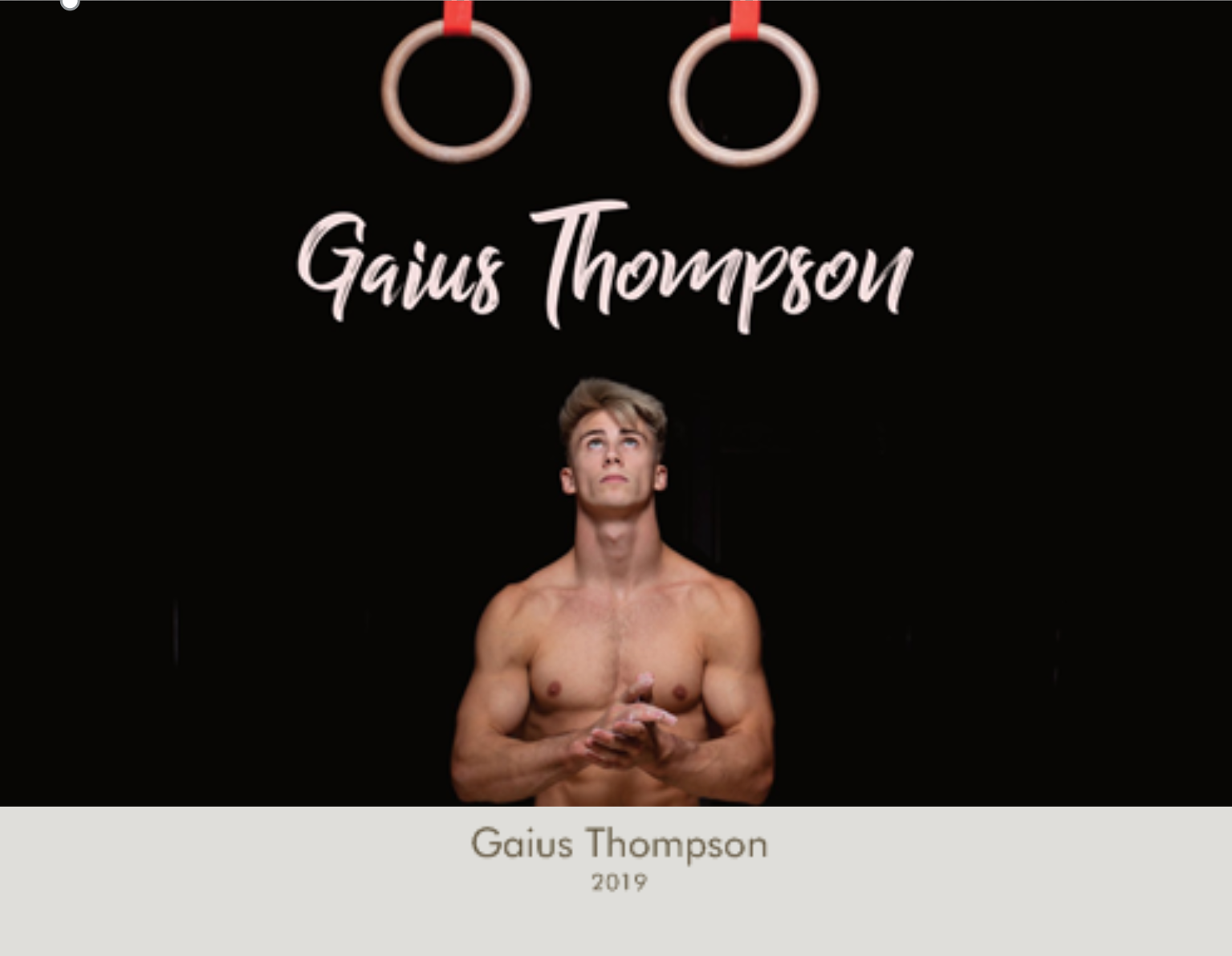 Gaius Thompson 2019 Official Calendar