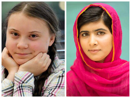 Malala Yousafzai y Greta Thunberg