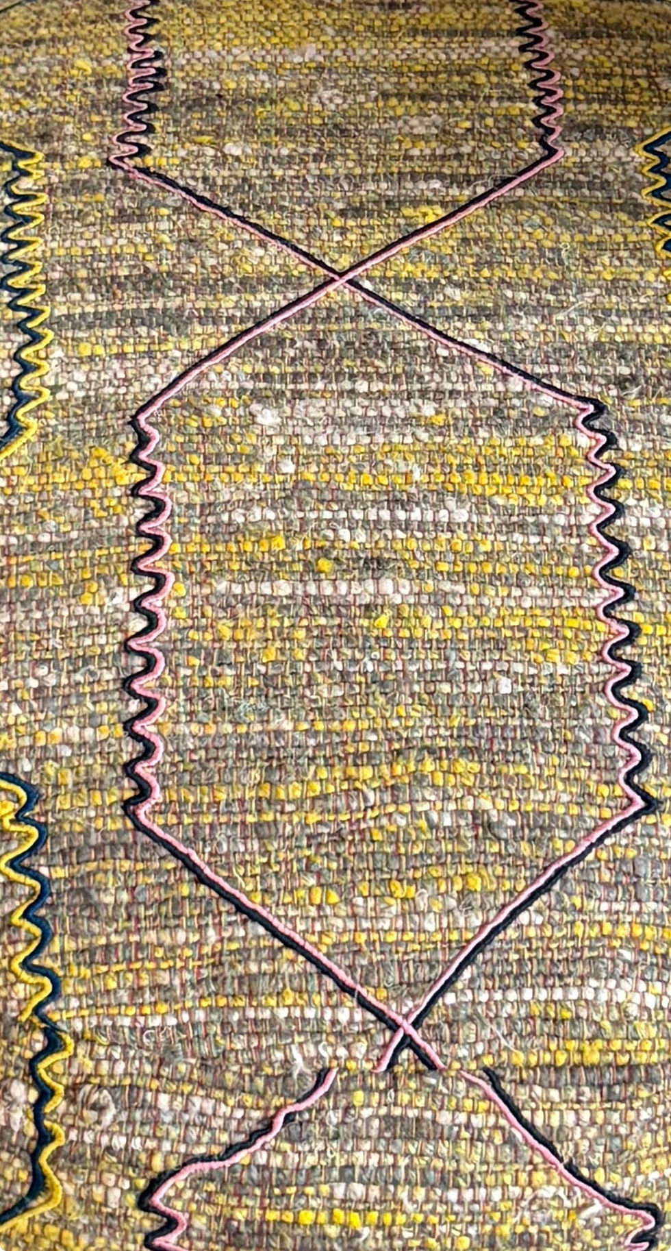 Thumbnail: Mid Century Barrel Chair with Pierre Frey Fabric 