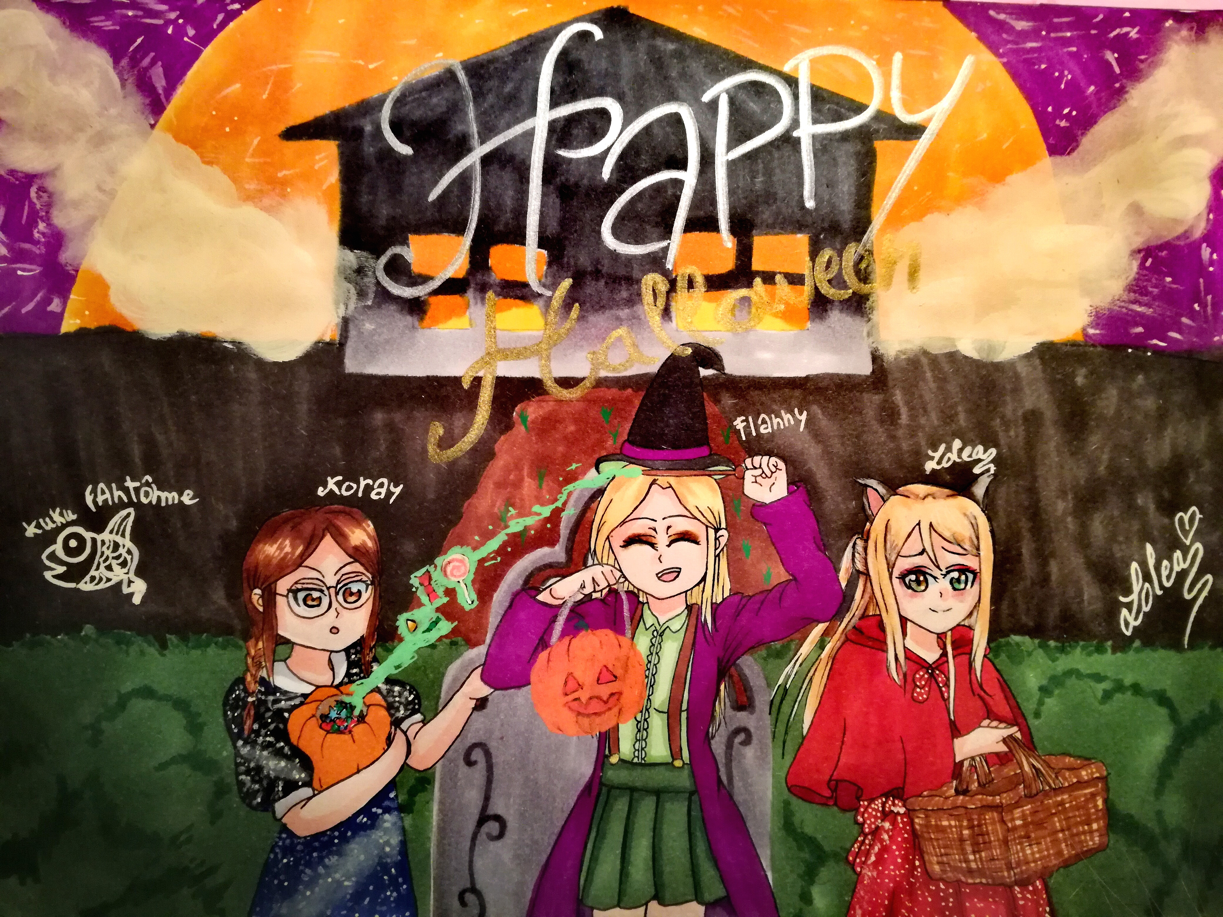 Fan art Flanny halloween