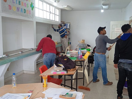 EN TAMIAHUA DAN MANTENIMIENTO A LA BIBLIOTECA ''JUAN ESCUTIA''