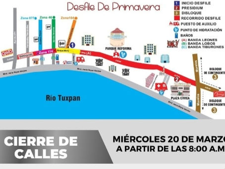 POR MOTIVO DEL DÍA DE LA PRIMAVERA SE CIERRAN CALLES CÉNTRICAS