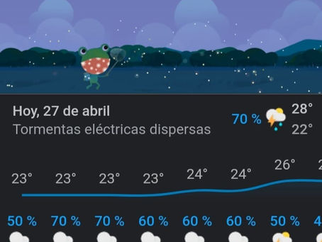 ASÍ EL ESTADO DEL TIEMPO