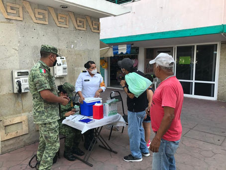 INSTALARON MÓDULO ITINERANTE DE VACUNACIÓN EN EL PARQUE REFORMA