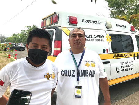 EN CUALQUIER CIRCUNSTANCIA DE ACCIDENTES CRUZ ÁMBAR APOYA A LA SOCIEDAD