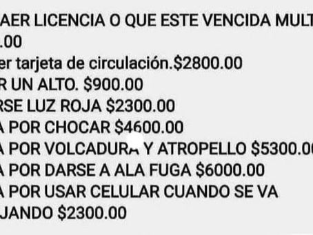 AHORA SÍ CONDUCEN RESPETANDO EL REGLAMENTO DE TRÁNSITO