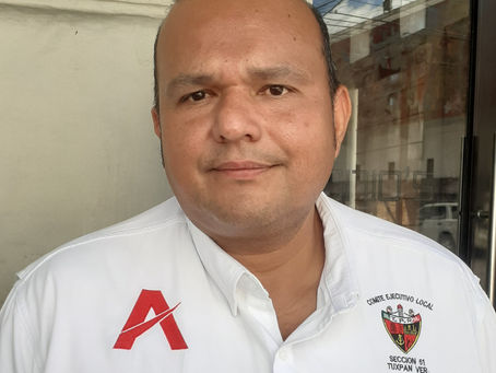 EL LÍDER NACIONAL DEL STPRM VISITÓ TUXPAN Y ESCUCHÓ DIFERENTES TEMAS QUE LE EXPUSIERON LOS TRABAJADORES DE LA SECCIÓN 51