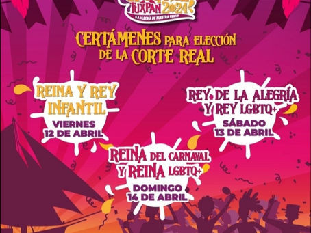 ELEGIRÁN ESTE VIERNES A LA REINA Y REY INFANTIL DEL CARNAVAL TUXPAN 2024