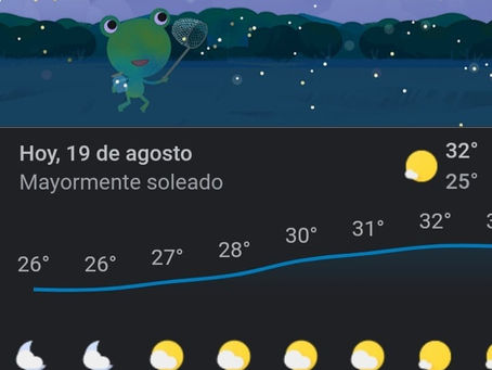 ASÍ EL ESTADO DEL TIEMPO