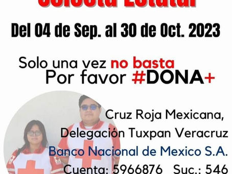 EN TUXPAN COMIENZA LA COLECTA DE LA CRUZ ROJA