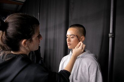 ISSEY MIYAKE SS23
Key Makeup Carole Colombani
Key hair Pawel Solis
Photographer Melina Tavares