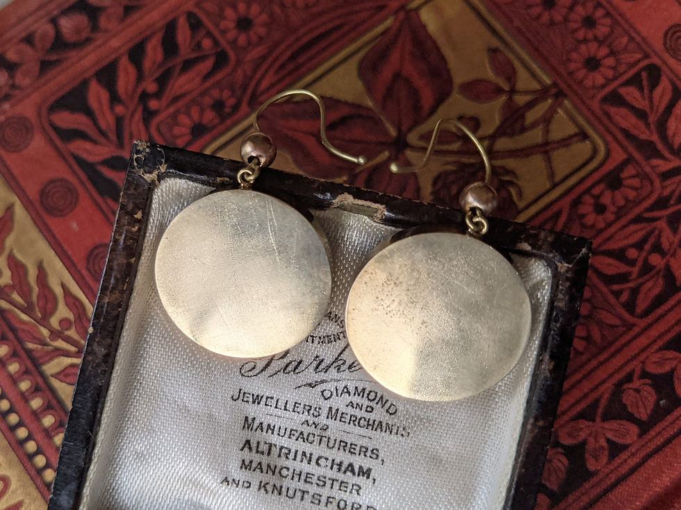 Thumbnail: Rare Antique 1800s Micro Mosaic Scarab Beetle Earrings